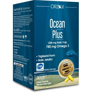 Orzax Ocean Omega3 Şurup 150 ml - Karışık Meyve Aromalı - Orzax Ocean