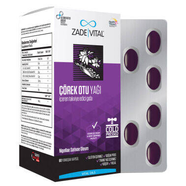 Zade Vital Kenevir Tohumu Yağı 30 Yumuşak Kapsül - 1